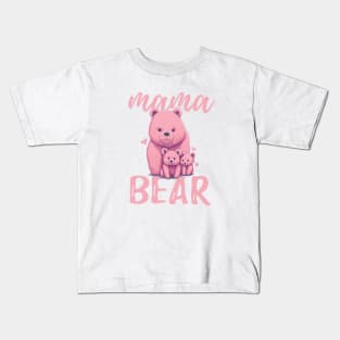 Pink Mama Bear Kids T-Shirt